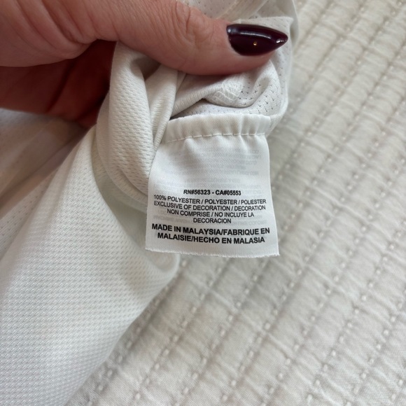 Nike Dri-Fit Women's White Mesh Racerback Running Tank Top Size Small - Picture 10 of 10